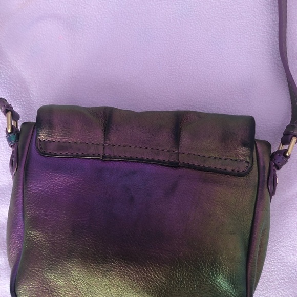 Rare Marc Jacobs holographic napa, leather crossbody bag. - Picture 10 of 13